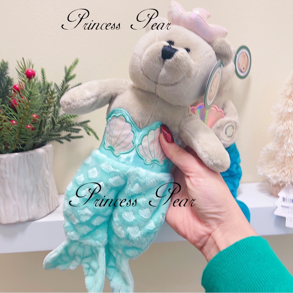 2021 & 2022 Starbucks Thailand Teal Mermaid Siren Bearista - Picture 3 of 9